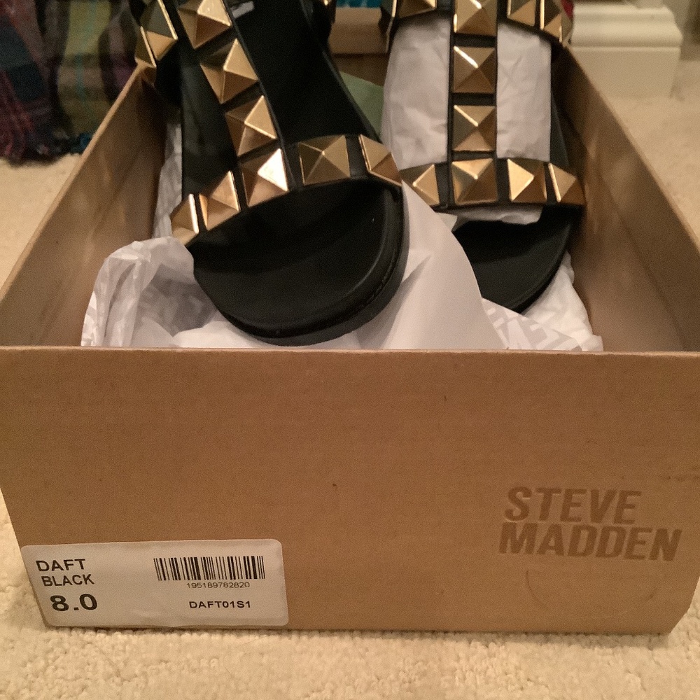 STEVE MADDEN DAFT BLACK SIZE 8 Never Worn. - Picture 10 of 11